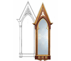 Gothic Mirror and Overmantle Designs