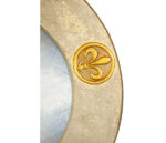 Round Gothic Mirror -with Fleur-de-Lis Roundel - Image 3